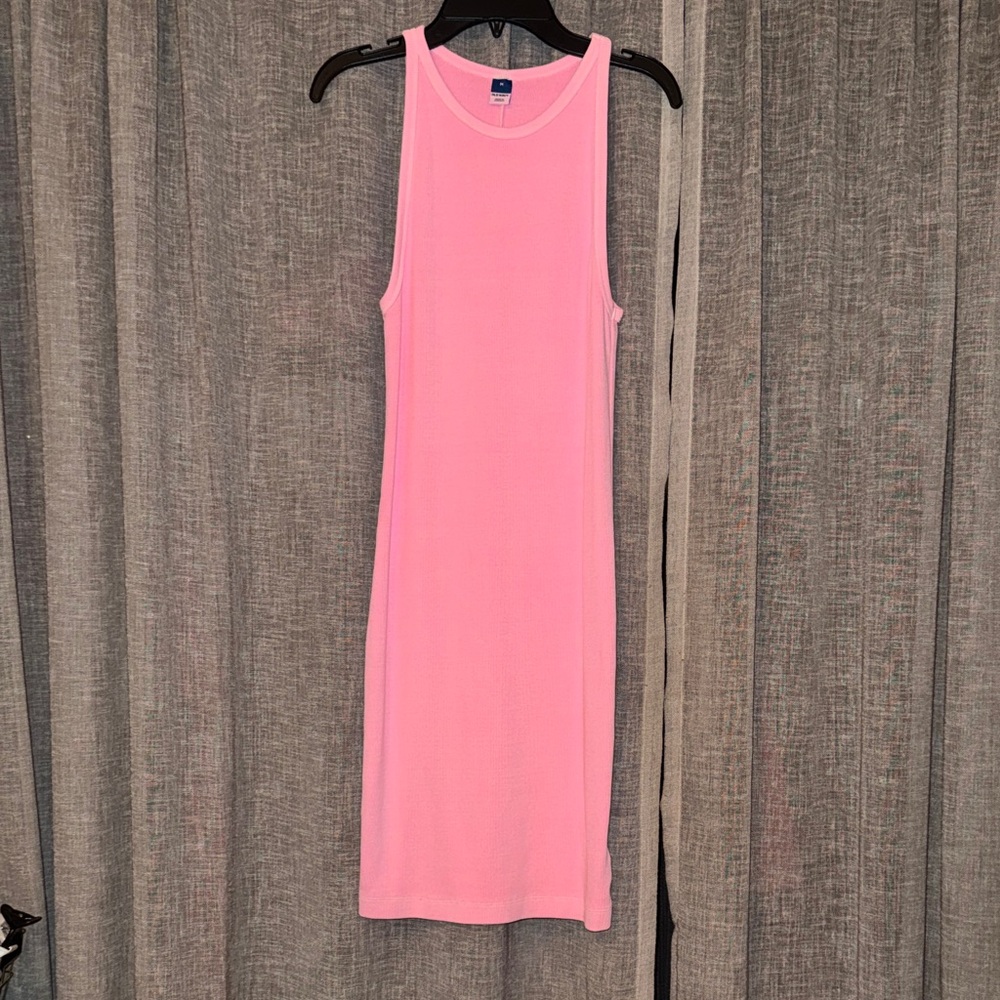 Old Navy Vibrant Pink Midi Dress